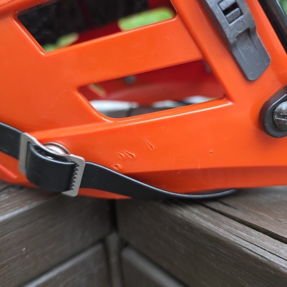 Cascade CPVL Lacrosse Helmet Men M/L Adjustable SPR Fit‎ Mask Chin Strap Orange - Picture 4 of 16